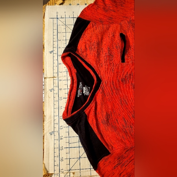 🔥NWOT Stockhomme Evolution Red Black Long Sleeve Pocket T-shirt Men US Small - Picture 4 of 8